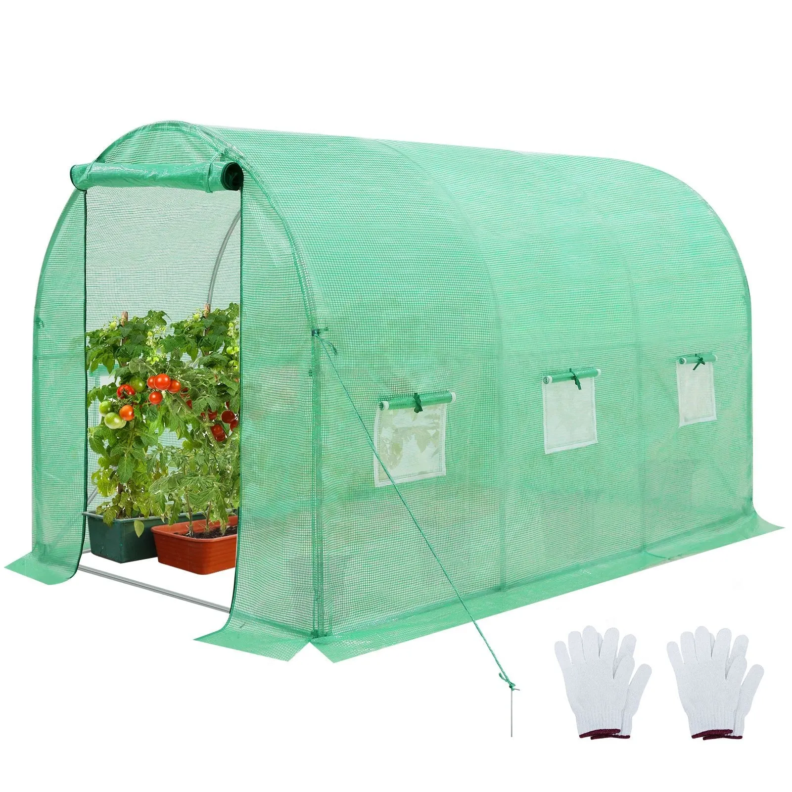 10'x7'x7 Tunnel Greenhouse Garden Green House