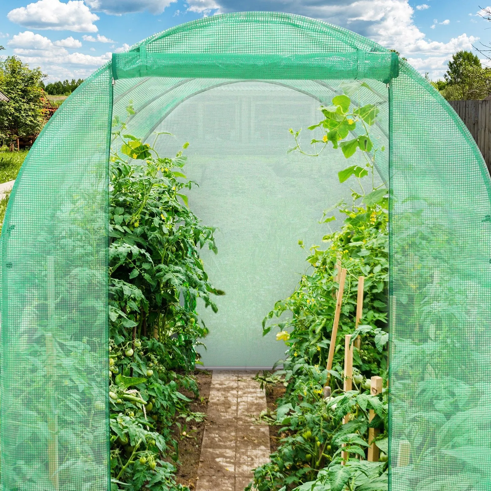 10'x7'x7 Tunnel Greenhouse Garden Green House
