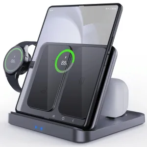 3 In 1 Wireless Charger For Samsung Galaxy Z Fold Black