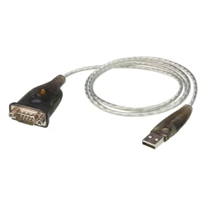 Aten USB to RS232 converter with 1m cable，921.6 Kbps Transfer Rate, Compatible with Windows, Mac, Linux