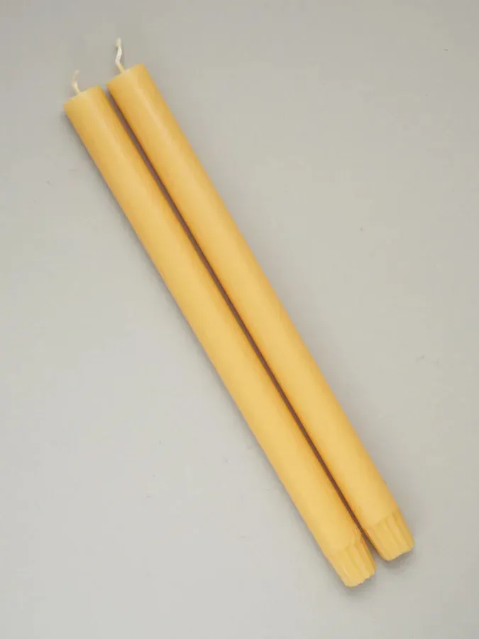 Dining Candle Pair, Honey