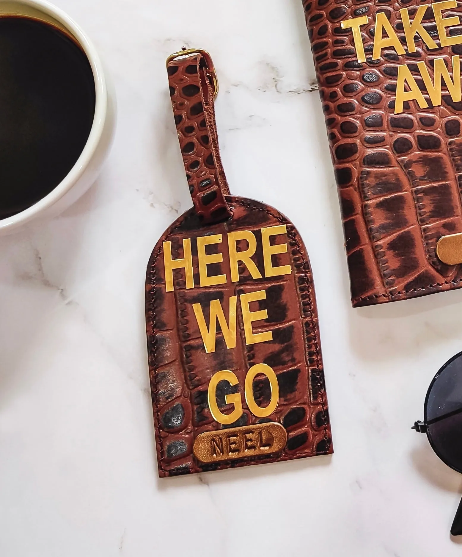 Genuine Leather Luggage Tag