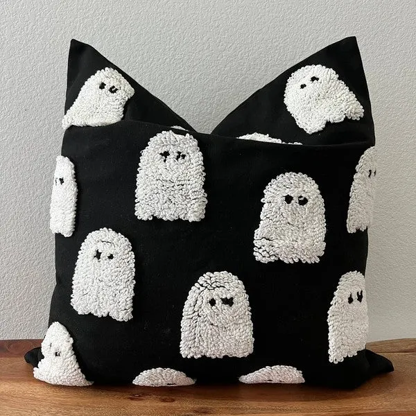 Halloween Tufted Accent Throw Pillow Cover