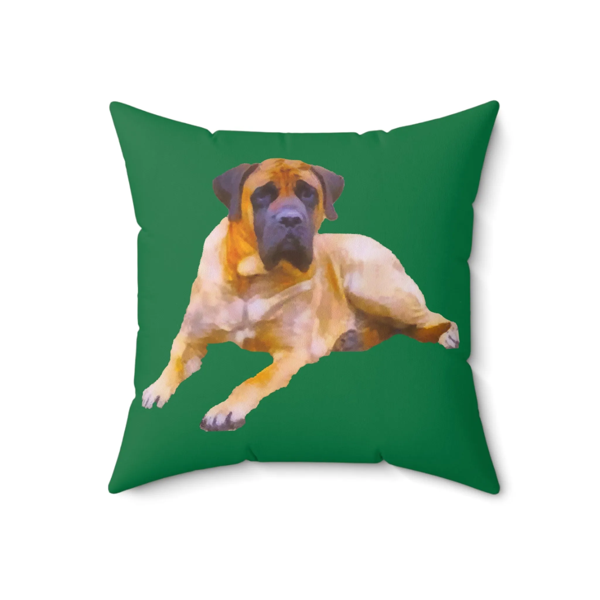 Mastiff 'Muarry' Spun Polyester Throw Pillow