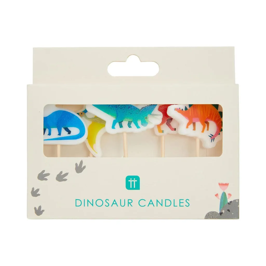 Party Dinosaur Birthday Candles 5 Pack by Talking Tables