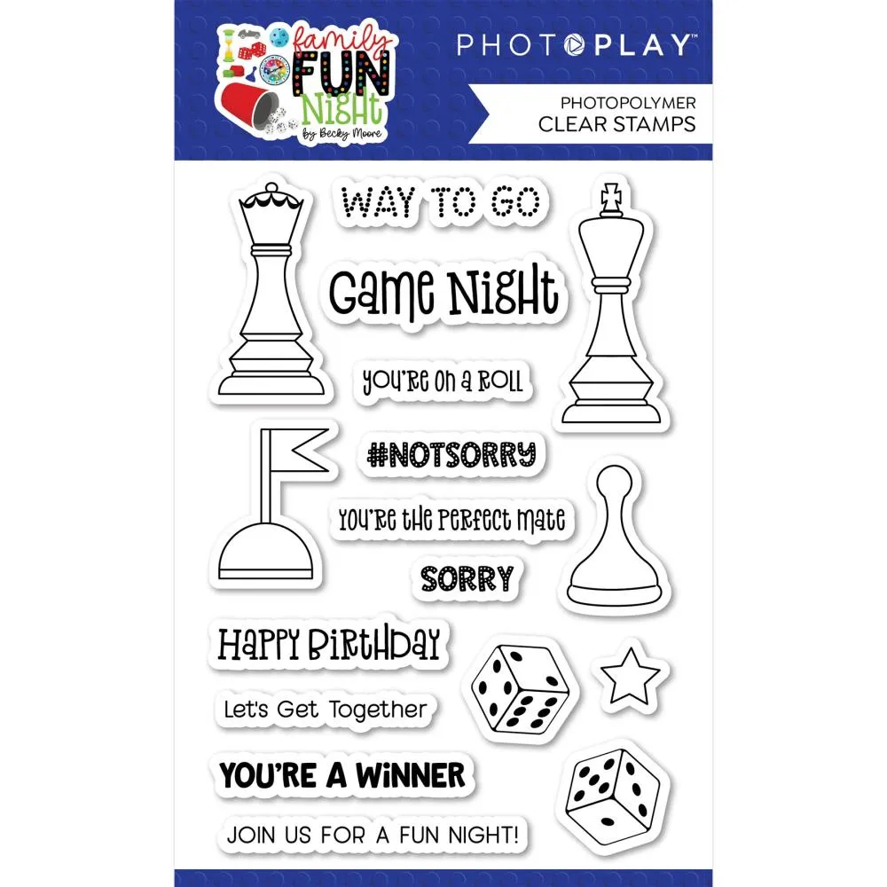 PhotoPlay Photopolymer Clear Stamps - Family Fun Night*