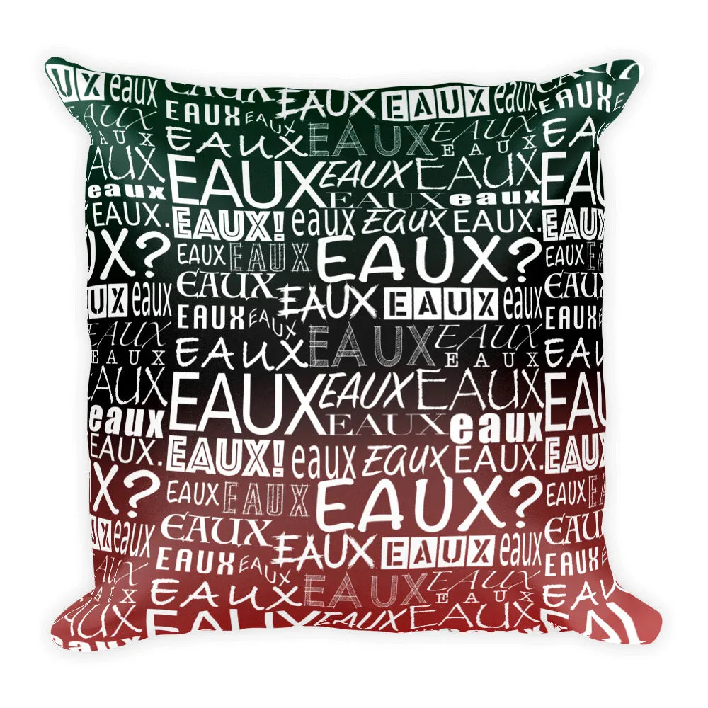 RED/BLACK/GREEN/WHITE ALLEAUXVER PILLOWS