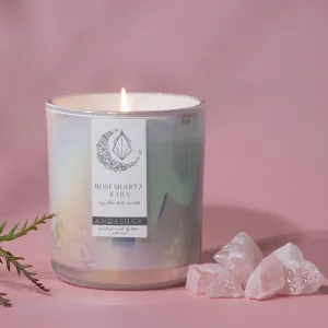 Rose Quartz & Lily 12 oz Soy Blend Candle