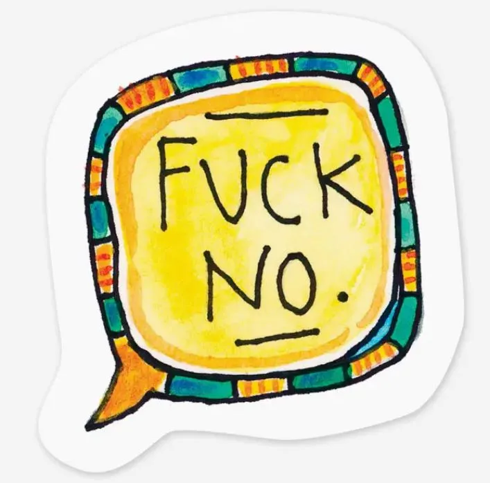Sticker - Fuck No